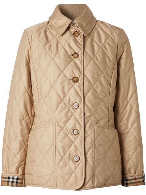 burberry quilted diamond jacket for women|Burberry quilted jacket outlet.